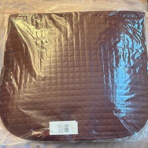 Quilted Burgundy Dressage square Saddle Pad. New in plastic